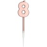BOUGIE CHIFFRE 8 ROSE GOLD  BOUGIE CHIFFRE 8 ROSE GOLD