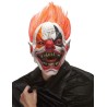 MASQUE LATEX CLOWN DE L'ENFER EN LATEX CHEVEUX ROUGES