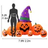 DECORATION HALLOWEEN CITROUILLES GONFLABLES LED 160 X 220 CM