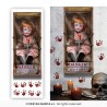 DECORATION HALLOWEEN PLANCHE AUTOCOLLANTS POUPEE TUEUSE 25 X 70 CM