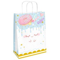 4 SACHETS PAPIER CADEAU MOTIFS GATEAUX ET CUPCAKES