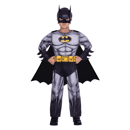 DEGUISEMENT SUPERHEROS BATMAN MUSCLE TAILLE 8-10 ANS