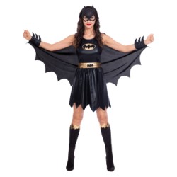 DEGUISEMENT BATGIRL ROBE NOIRE TAILLE XL