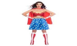 DEGUISEMENT WONDERWOMAN ROBE BLEU ET ROUGE TAILLE L