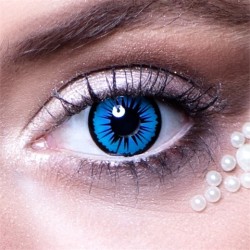 LENTILLES DE CONTACT SEMAINE ANGE   (BLEU ET NOIR )