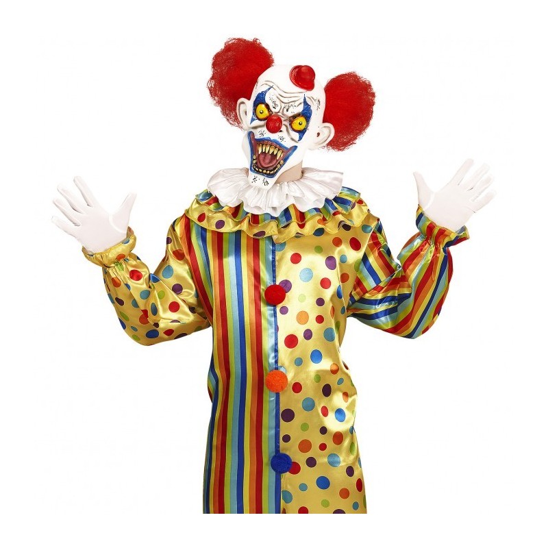 MASQUE LATEX CLOWN TUEUR HALLOWEEN PETIT CHAPEAU ROUGE CHEVEUX ROUGES MASQUE LATEX CLOWN TUEUR HALLOWEEN PETIT CHAPEAU ROUGE CHEVEUX ROUGES