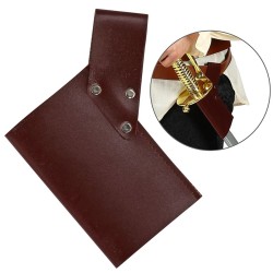 ETUI EPEE BORDEAU OU MARRON FONCE ASPECT CUIR 