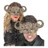 DEMI-MASQUE STEAMPUNK MOUTON OU DEMON DORE 