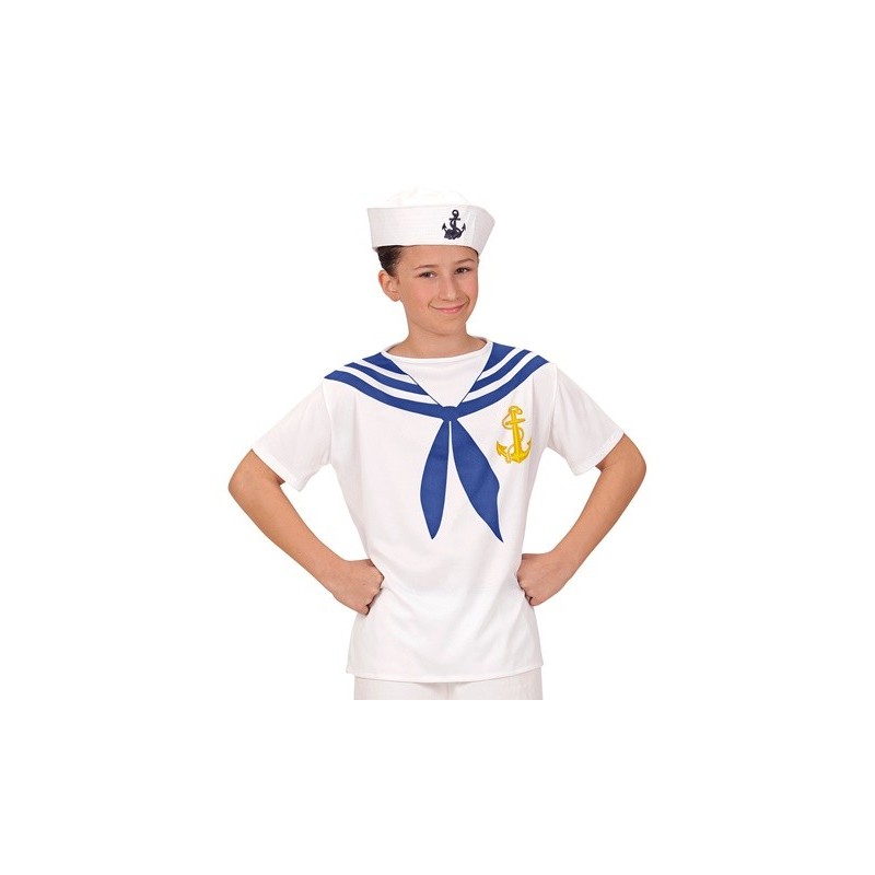 DEGUISEMENT T-SHIRT MARIN BLANC ENFANT TAILLE 158 DEGUISEMENT T-SHIRT MARIN BLANC ENFANT TAILLE 158