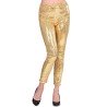 LEGGINGS PAILLETTES OU SEQUINS OR TAILLE L