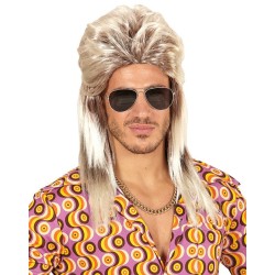 PERRUQUE MULLET BLONDE CENDREE