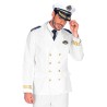 DEGUISEMENT VESTE DE CAPITAINE MARINE BLANCHE TAILLE L