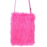 SAC A MAIN PELUCHE ROSE FLUO