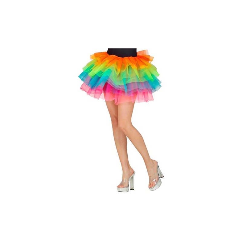 TUTU JUPON MULTICOLORE ADULTE 45 CM