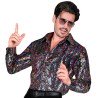 DEGUISEMENT CHEMISE HOMME SEQUIN MULTICOLORE TAILLE S-M