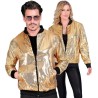 DEGUISEMENT BLOUSON HOMME OU FEMME SEQUIN OR TAILLE S-M