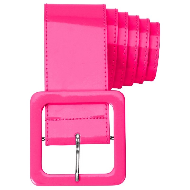 CEINTURE VINYL ROSE FLUO