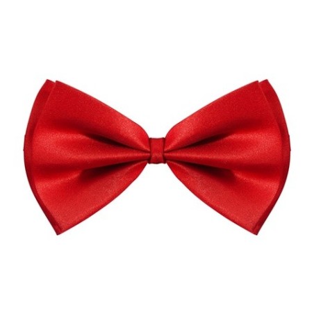 NOEUD PAPILLON ROUGE DE LUXE AJUSTABLE