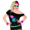 DEGUISEMENT T-SHIRT FEMME ANNEES 80'S TAILLE XXL