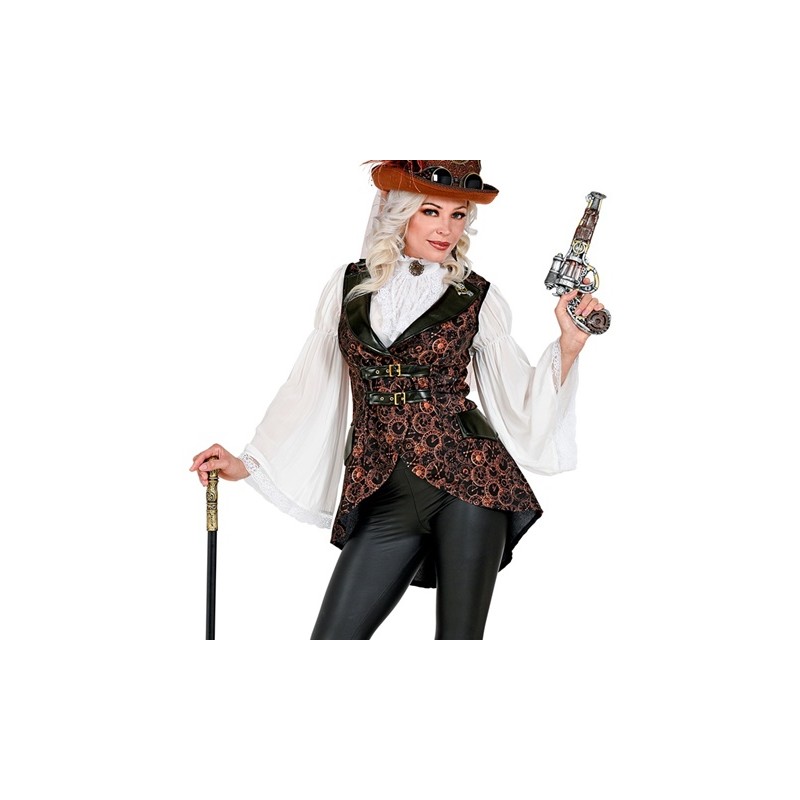 GILET OU VESTE SANS MANCHE FEMME STEAMPUNK TAILLE L-XL