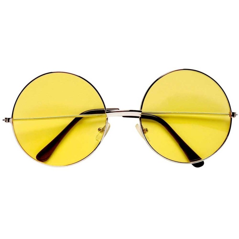 LUNETTES BIG HIPPIE RONDE JAUNE LUNETTES BIG HIPPIE RONDE JAUNE