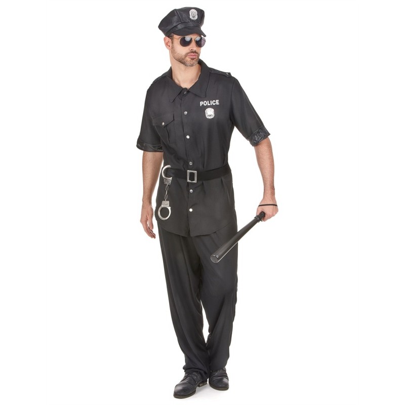 DEGUISEMENT POLICIER NOIR TAILLE M