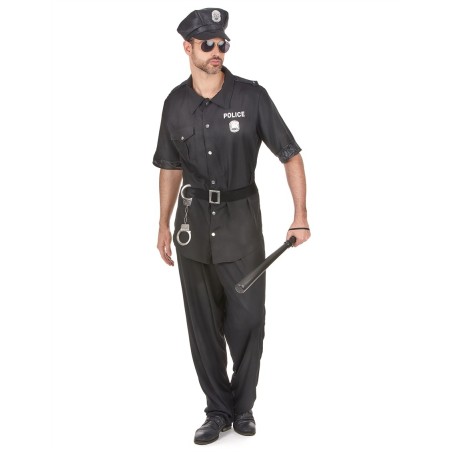 DEGUISEMENT POLICIER NOIR TAILLE M