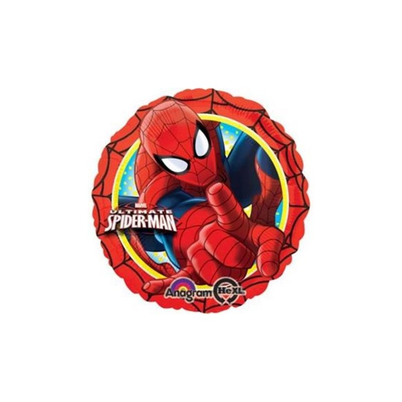 BALLON METALLIQUE ROND ULTIMATE SPIDERMAN 43 CM