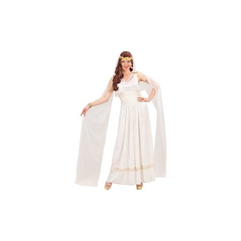 DEGUISEMENT DEESSE OU IMPERATRICE GRECQUE OU ROMAINE BLANCHE TAILLE XL