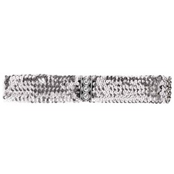 CEINTURE SEQUINS OU PAILLETTES ARGENT