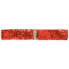 CEINTURE A SEQUINS OU PAILLETTES ROUGE