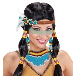 SET INDIEN ( BANDEAU, BOUCLES D'OREILLES, COLLIER )