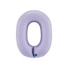 BALLON METALLIQUE CHIFFRE 0 102CM LILAS