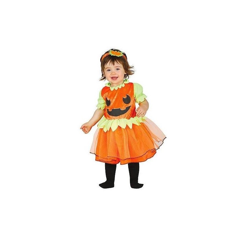 DEGUISEMENT BEBE CITROUILLE ROBE AVEC TUTU TAILLE 12-18 MOIS 