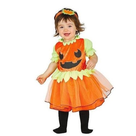 DEGUISEMENT BEBE CITROUILLE ROBE AVEC TUTU TAILLE 12-18 MOIS 