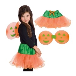 SET DEGUISEMENT CITROUILLE ENFANT TUTU + AILES