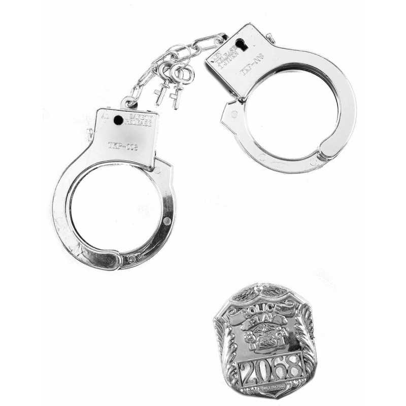 KIT POLICIER BADGE ET MENOTTES 