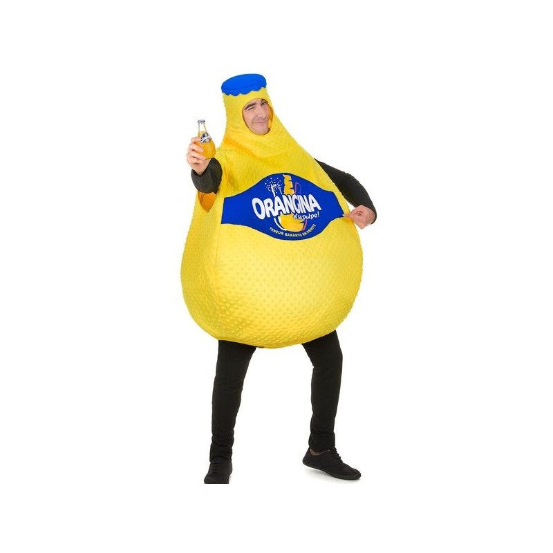 DEGUISEMENT BOUTEILLE D'ORANGINA TAILLE UNIQUE