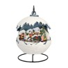 1 BOULE DE NOEL 2 DECORS DIFFERENTS LUMINEUSE ET ANIMEE