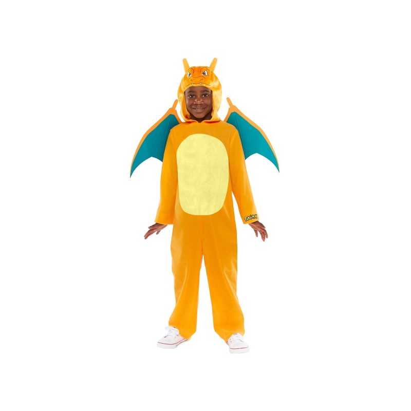 DEGUISEMENT POKEMON COMBINAISON DRACAUFEU TAILLE 6-8 ANS