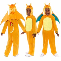 DEGUISEMENT POKEMON COMBINAISON DRACAUFEU TAILLE 6-8 ANS