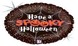 BALLON METALLIQUE ROND HAVE A SPOOKY HALLOWEEN 46 CM 