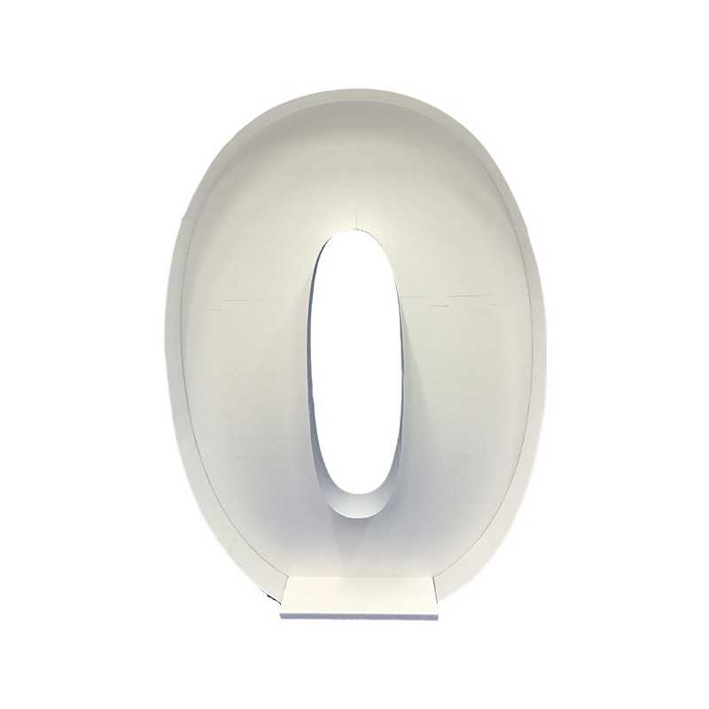 CHIFFRE 0 MOSAIC STRUCTURE A REMPLIR DE BALLONS 120 CM