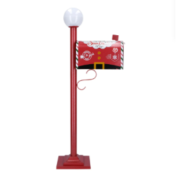 BOITE AUX LETTRES DU PERE NOEL AVEC LUMIERE LED SOLAIRE