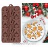 MOULE EN SILICONNE POUR 12 BISCUITS DE NOEL 10 X 20 CM