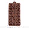 MOULE EN SILICONNE POUR 12 BISCUITS DE NOEL 10 X 20 CM