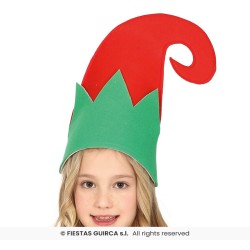 DEGUISEMENT LUTIN DE NOEL FILLE ROUGE ET VERT TAILLE 3-4 ANS