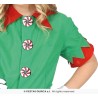 DEGUISEMENT LUTIN DE NOEL FILLE ROUGE ET VERT TAILLE 3-4 ANS