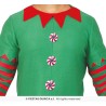 DEGUISEMENT LUTIN DE NOEL GARCON ROUGE ET VERT TAILLE 3-4 ANS