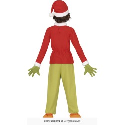 DEGUISEMENT GRINCH DE NOEL GARCON TAILLE 5-6 ANS